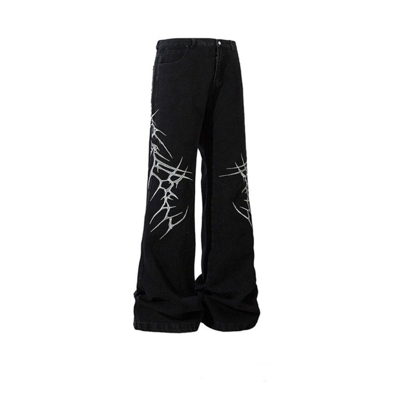Embroidery pants