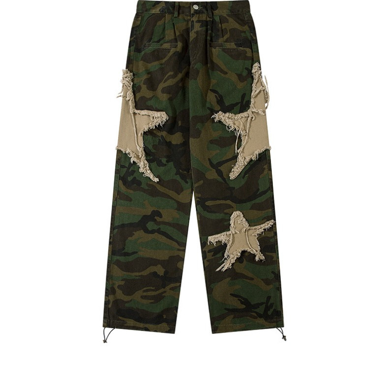 Embroidery pants